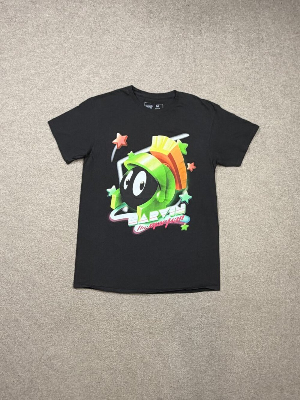 Marvin The Martian x CVLA x Looney Tunes T Shirt Men's Size M Black